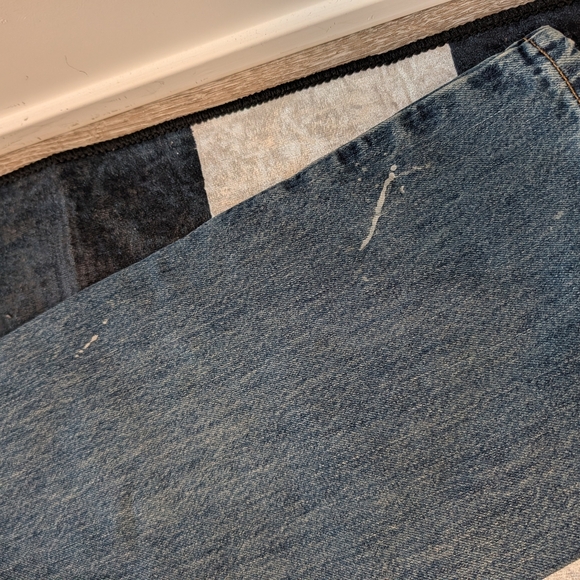 Harley-Davidson Men's Distressed Blue Straight Jeans- 36 x 32 - Picture 7 of 7